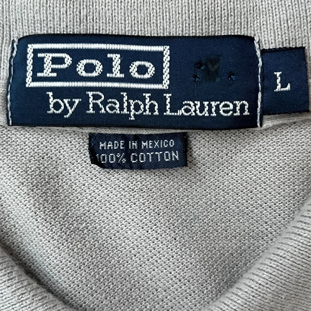 Polo Ralph Lauren Mens Large Golf Polo‎ Shirt Gray Short Sleeve Collared Preppy